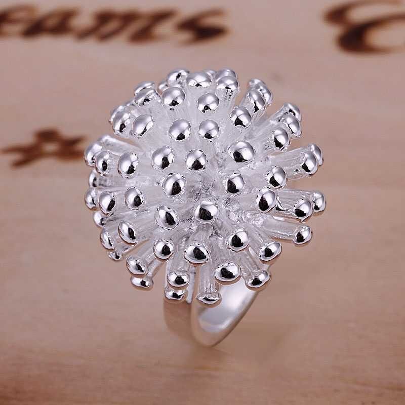 Popular jewelry personality exaggerated firework bubbling open bud ring women