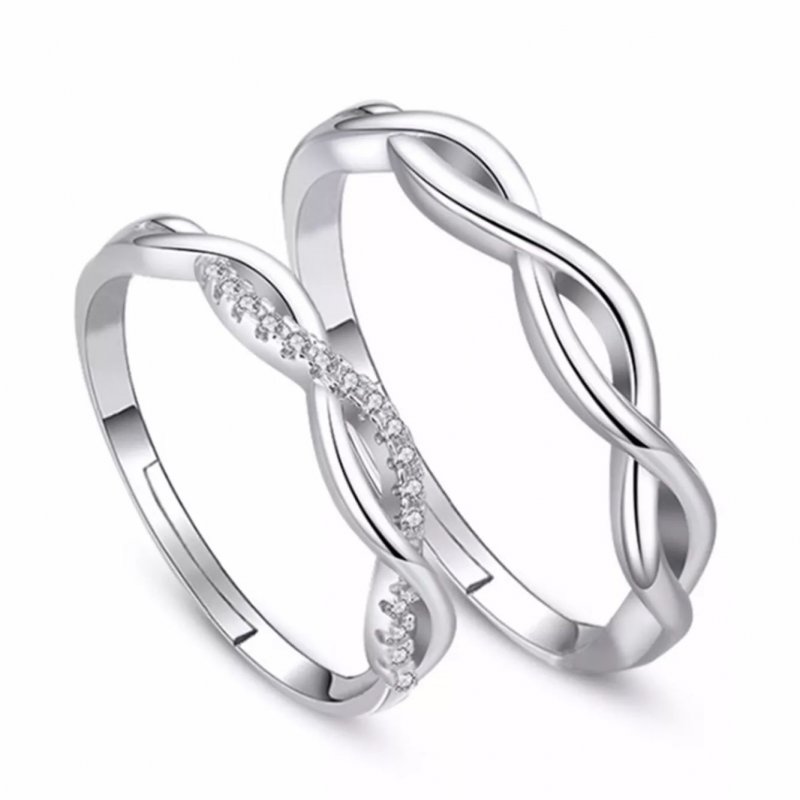 Sansheng III peach knot ring fashion open adjustable ring live silver jewelry